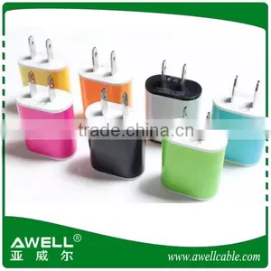 Wholesale High Quality of Colorful Single Mobile Phone Travel Charger/USB Adaptor Wall Charger thumbnail-1