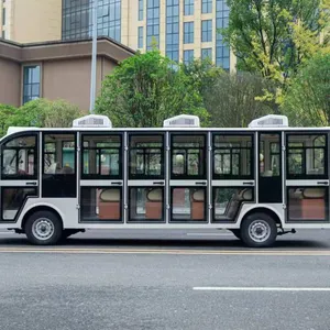 23-seater Enclosed Electric Sightseeing Bus | Electric and Fuel-powered Sightseeing Buses for Scenic Spots and Campuses thumbnail-3