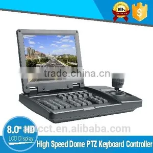 RS232 or RS485 8 Inch HD TFT Analog LCD Display PTZ Camera Keyboard Controller Quality Choice thumbnail-1