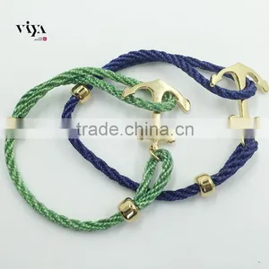 Fashion Jewelry High Quality Handmade Wrap Bracelet 316l Stainless Steel Bracelet Popular Men Anchor Bracelet thumbnail-6