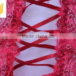 Red Sexy Lace Mature Lingerie, Transparent Sexy Women Lingerie Nighty Most Popular thumbnail-6