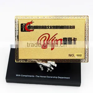 Custom Gold Plated Etch Metal Business Card thumbnail-1