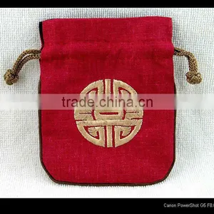 Small Cotton Drawstring Bags for Jewelry Packing thumbnail-2