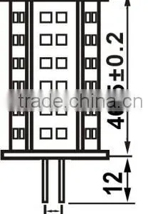 40W Replacement 3528 SMD Back Pin 12V LED GY6.35 thumbnail-2