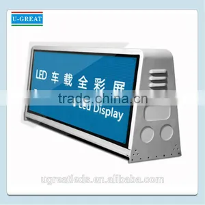 Outdoor Double Side P5 Full Color 3G WIFI Taxi Roof LED Sign/ Car Top Display/Taxi Light Box Quality Choice thumbnail-2