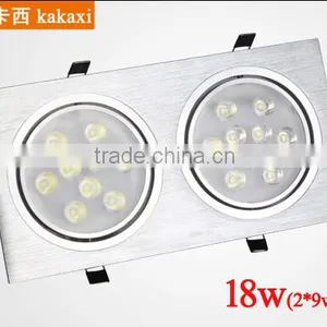 2 Light LED Ceiling Light Grille Lamp 6w 10W 14w 18w 24w 30w 36w LED Downlight thumbnail-5