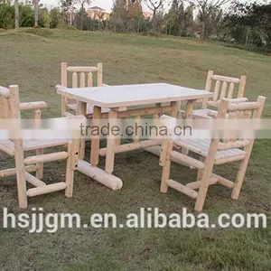 Wooden Outdoor Patio Furniture Set thumbnail-2