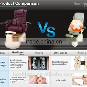 Luxury Glass Bowl Pedicure Spa Massage Chair for Nail Salon thumbnail-5