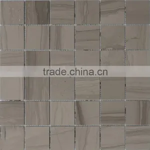 Hight Quality Honed Timber White Marble Square Mosaic Tiles thumbnail-5