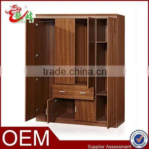 Easy Assemble Wooden Wardrobe Bedroom Furniture Storage Cabinet Design FC403 thumbnail-2
