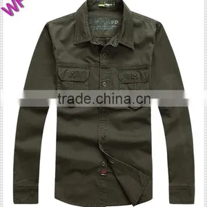 Custom Latest Military Mens Casual Oxford Shirt thumbnail-1