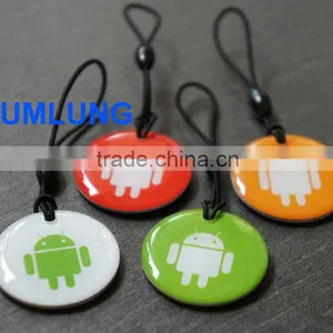 Waterproof 13.56MHz RFID Tags With Strap NFC Passive Keyfob thumbnail-1