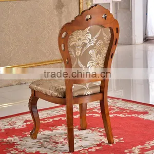Dining Room Durable Rubber Wood Dining Chair Side Chair With Cushion thumbnail-6