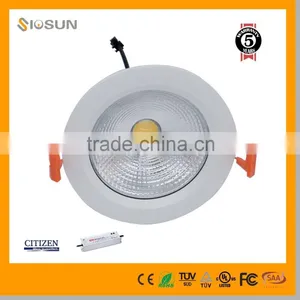 15w IP44 1800Lumen AC85-265V 5 Years Warranty COB LED Slim Downlight thumbnail-4