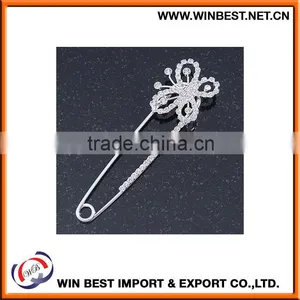 China Wholesale Costume Jewellery Trendy Brooches, Rhinestone Pin for Wedding thumbnail-3