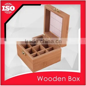 Compartments Wooden Tea Tin Box Supplier thumbnail-4