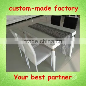 Modern Minimalist Glass Dinette Table Four Chairs Combination Small Apartment Dining Table Dining Table thumbnail-3