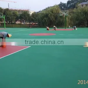 Certificated Si PU Basketball Court, 100% Pure PU Sport Court Flooring (SI PU Basketball Court) thumbnail-5