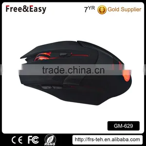 6D Ergonomic Glowing Gaming Mouse With Scroll Can do Led Show thumbnail-1
