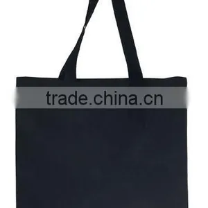 Black Plain Cotton Bags thumbnail-1