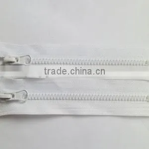 3# Plastic Resin Zipper Close End Zipper With Painted Auto-lock Thumb Slider Zipper Coate Zipper thumbnail-1