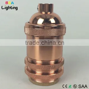 E26 Brass Modern Cage Pendant Light Socket for Chandelier thumbnail-3