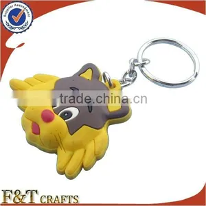 Castle Christmas Puffy Custom Soft Pvc Keychain thumbnail-5