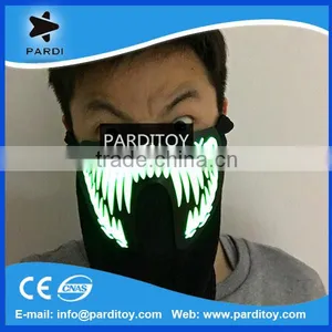 Monster Teeth Sound Controlled EL Mask for Party thumbnail-1