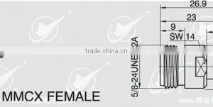 N to MMCX Adapter,female to Female,50 Ohm thumbnail-1