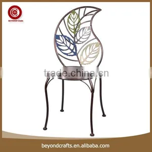 Customized Leaf Desin Iron Cast Iron Outdoor Furniture thumbnail-1