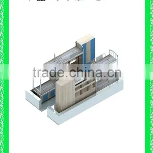 Latest Wooden Bed Designs Modern Dormitory Bed HXDM015 thumbnail-1
