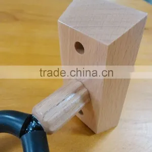Mountable Acoustic Guitar Wall Hanger With Wood Base thumbnail-2