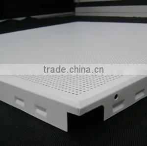 Square Suspended Perforated Soundproof Aluminium Ceiling Design thumbnail-4