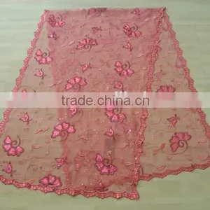 Latest Arrival Fashionable Children Adults Embroidered Polyester Scarf thumbnail-2