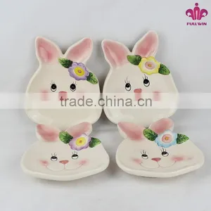 Candy Ceramic Plate With Bunny Design thumbnail-1