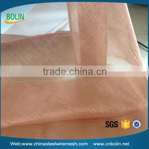 Faraday Cages Use Red 200 Mesh Copper Wire Mesh Cloth/rfid Shielding Fabric thumbnail-4