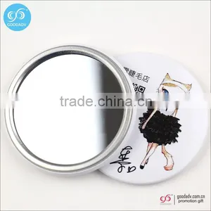 Professional Producer !High Quality Small Tin Pocket Hand Mirror thumbnail-2