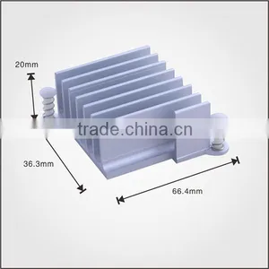 Silver Anodizing Samll Aluminum Profile Heatsink With Cutting Process thumbnail-1