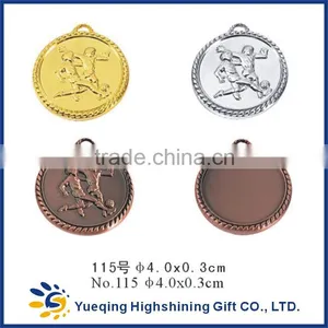 115# Cheap Gold Silver Bronze Sports Factory Directly Sale Metal Medallion Craft Badge Award Football Medal thumbnail-1