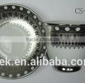 Porcelain Custom Printed Cups and Saucer With Low Price, thumbnail-1