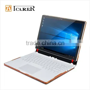 ICARER Genuine Leather Case for Microsoft Surface Book Detachable Flip Cover With Stand Function thumbnail-4