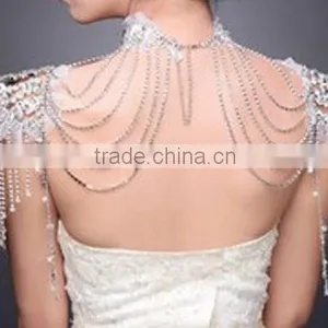 New Arrival Bride Wedding Fashion Gold Sexy Body Chain Good Shouder Body Chain thumbnail-2