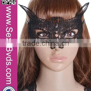 Wholesale Halloween Masquerade Cosplay Carnival Party Face Black Lace Mask thumbnail-5