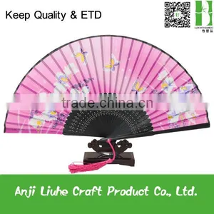 Japanese High Quality Silk Foldable Hand Fan thumbnail-1