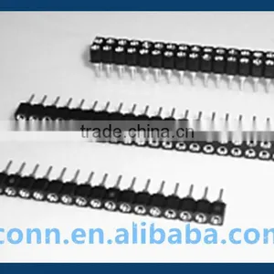 Pitch 2.54mm Solder Type SIP Socket Single/Double Row Machined Pin IC Sochet Header thumbnail-1