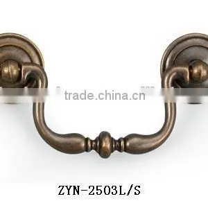 Vintage Zinc Alloy Recessed Cabinet Handle With Bronze Colour thumbnail-1