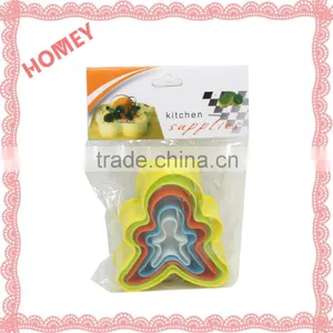New Star Frill Flower Shape Christmas Cookie Cutter Mold Colourful Pastry thumbnail-1