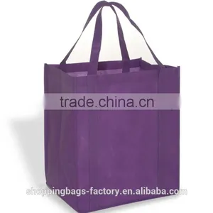 2016 Latest Promotional Non Woven Custom Handle Grocery Tote Bag For Shopping thumbnail-2