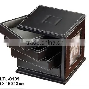Handmade Premium Leather Jewelry Box Wholesale thumbnail-1