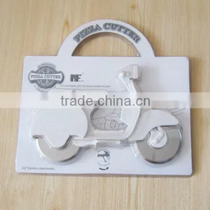 White Color Stainless Steel Round Blade Pizza Cutter Tools thumbnail-1